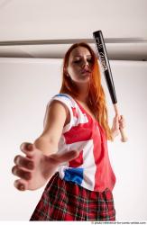 TINA STANDING POSE WITH BASEBALL BAT #2